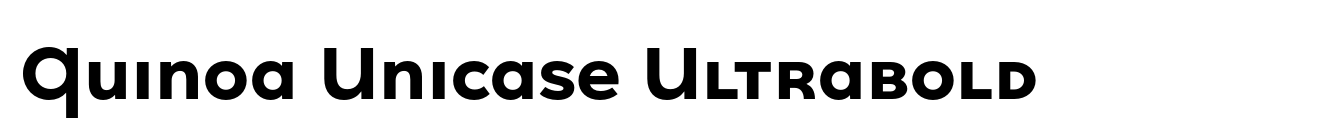 Quinoa Unicase Ultrabold